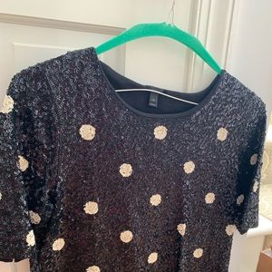 Sequin J Crew Top
